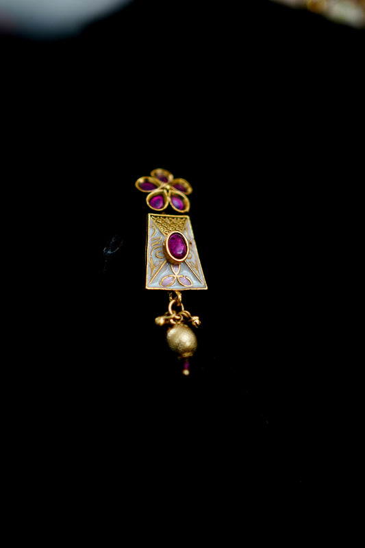 Rosé Meenakari | Kundan Choker Set