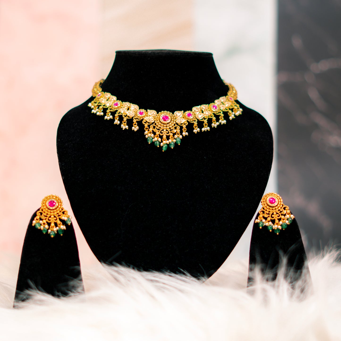 Emerald Dew Choker Set ✨