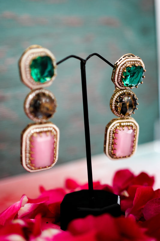 Emerald Blush | Sabyasachi inspired Earrings