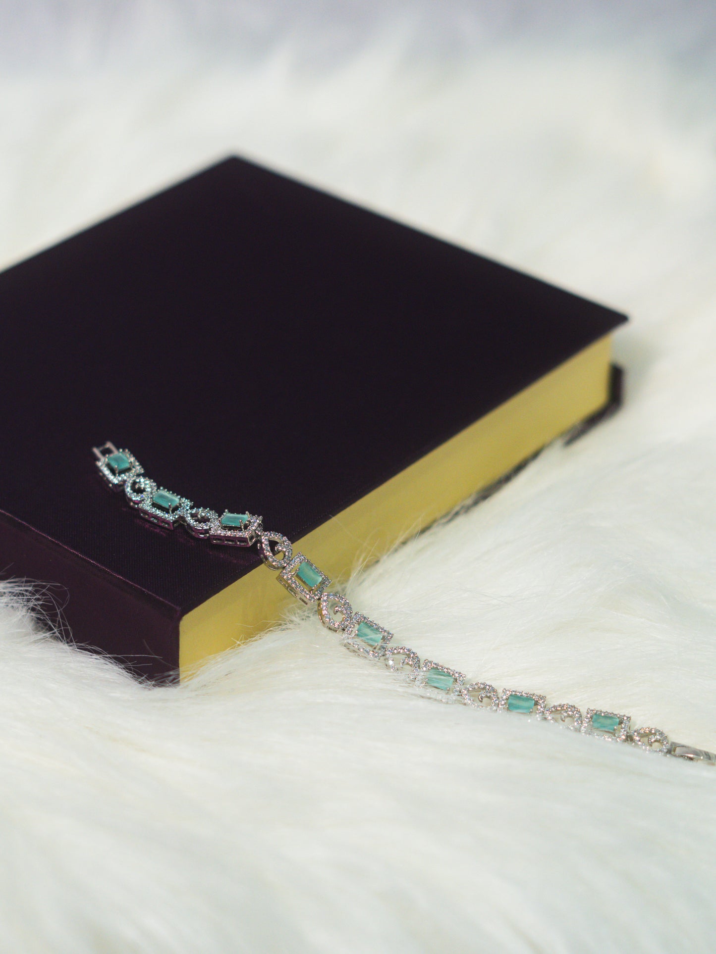 Mint Green CZ Tennis Bracelet