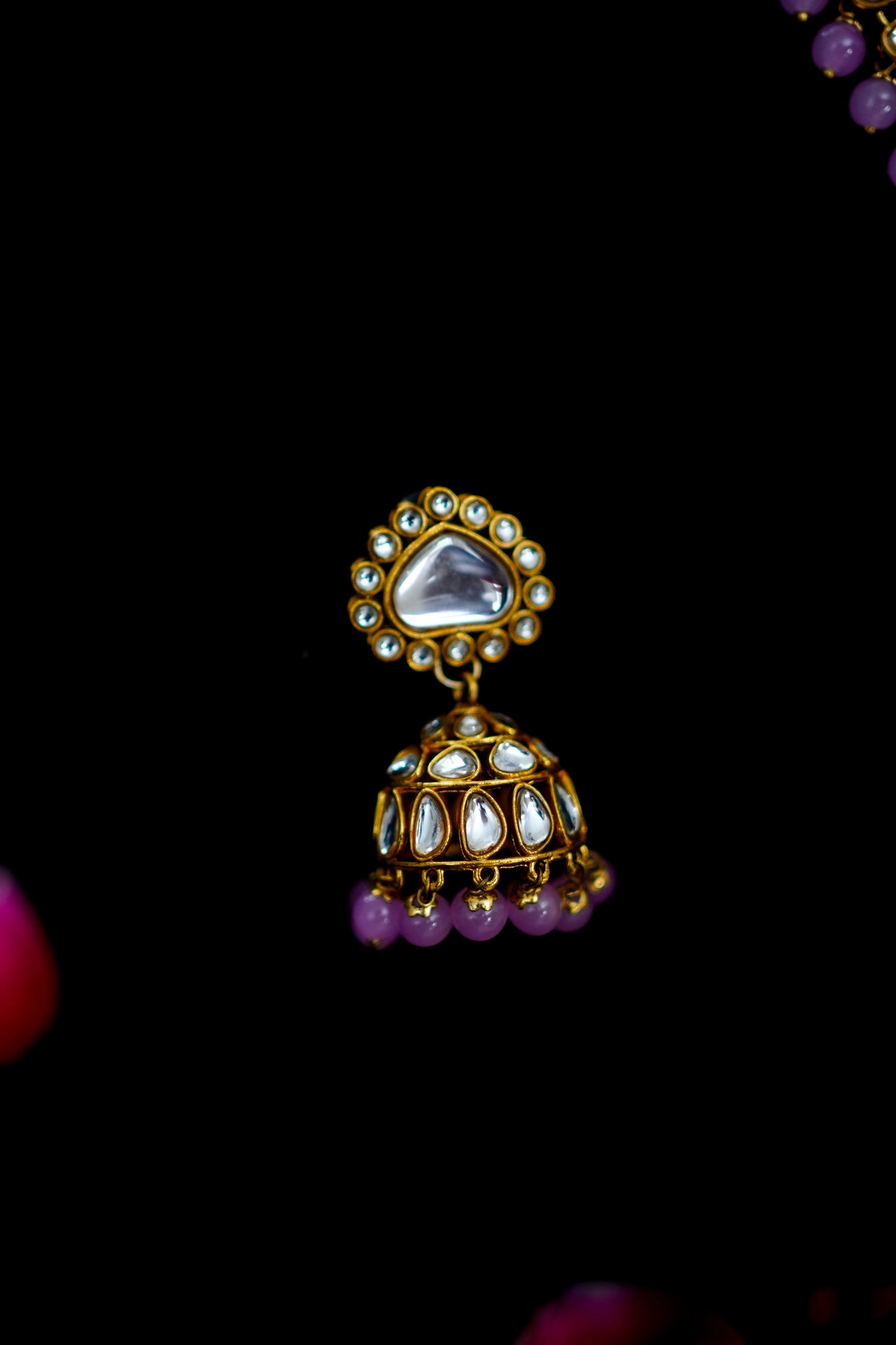 Lavender Noor | Kundan Necklace Set