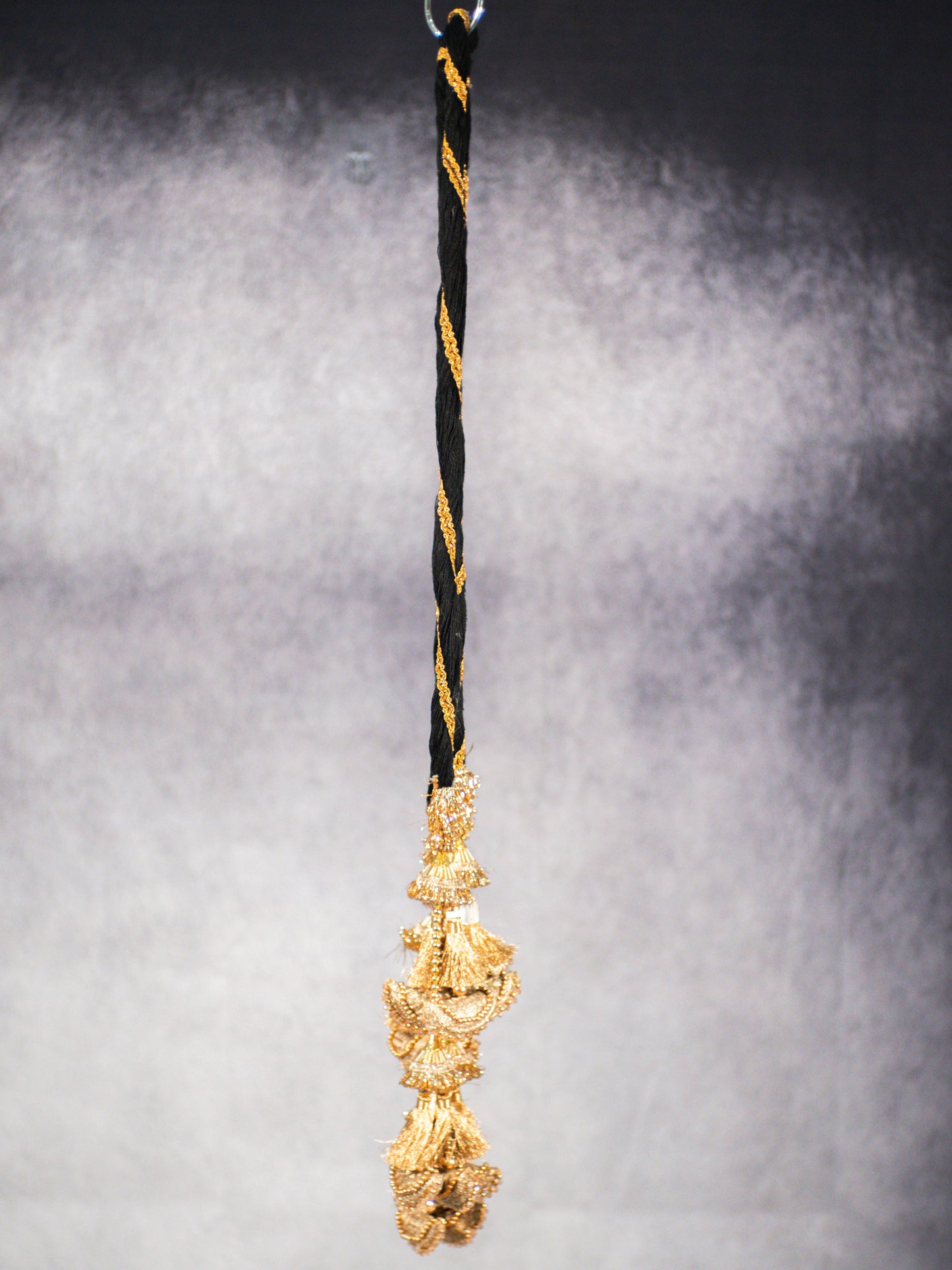 Layered Gold Jhallar Parandi