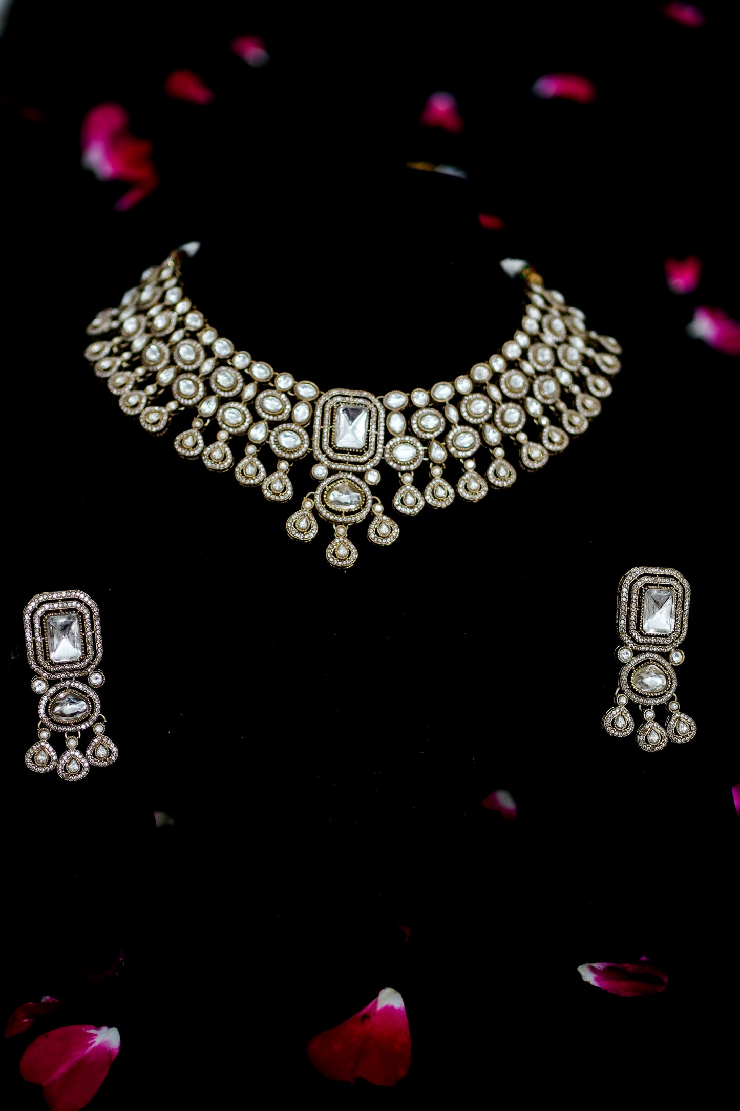 Sheesh Noor | Bridal Kundan Necklace Set