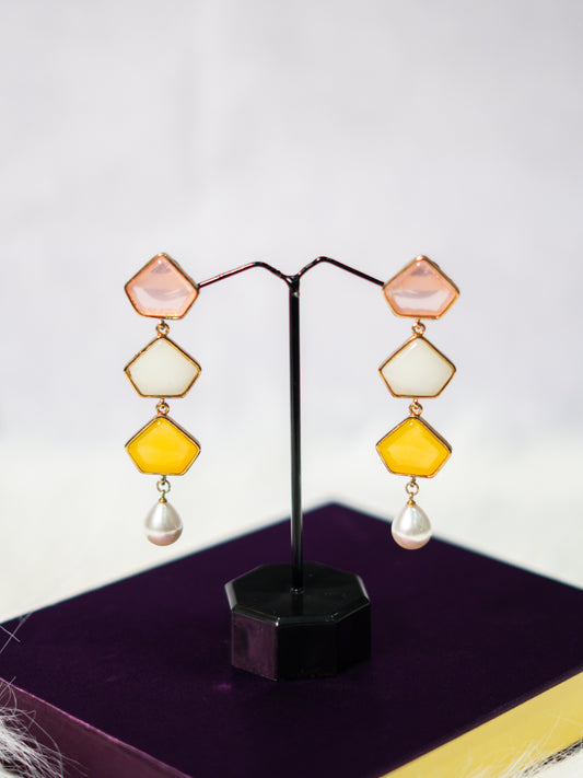 Pastel Tier Drop Earrings