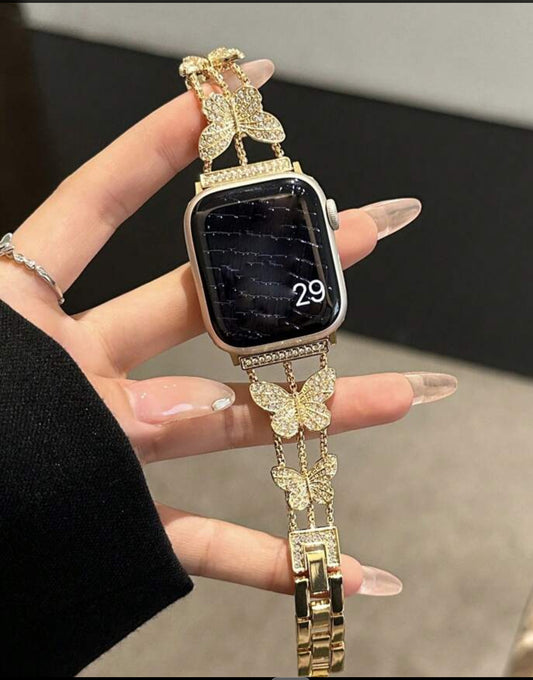Butterfly Crystal Apple Watch Strap
