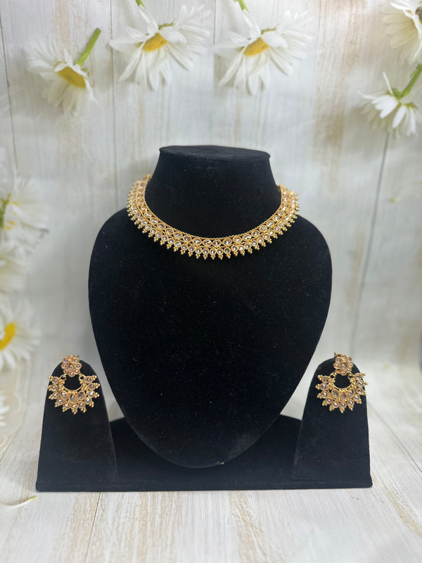 Classic Polki Choker Set – Minimal, Modern & Majestic