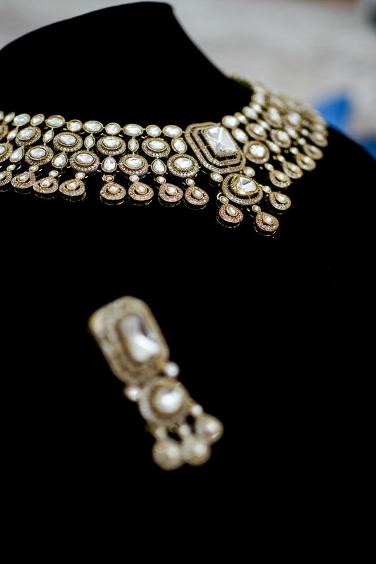 Sheesh Noor | Bridal Kundan Necklace Set
