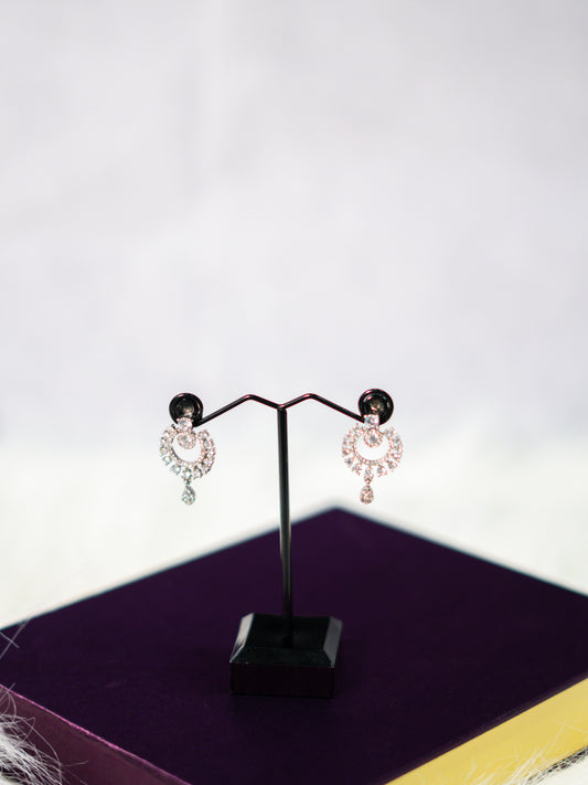 Crystal Halo Drop Earrings