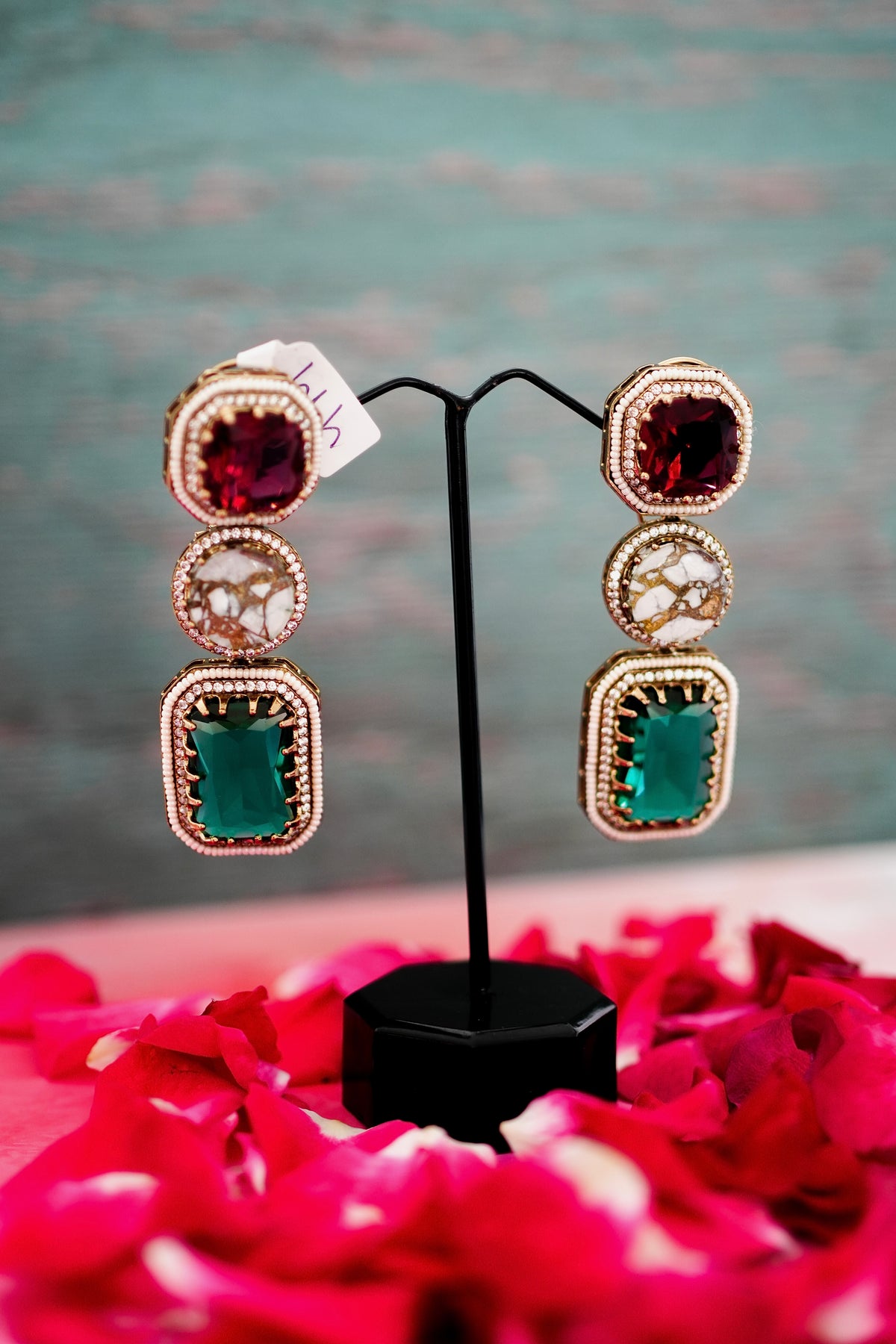 Sabyasachi Inspired Navratan Earrings