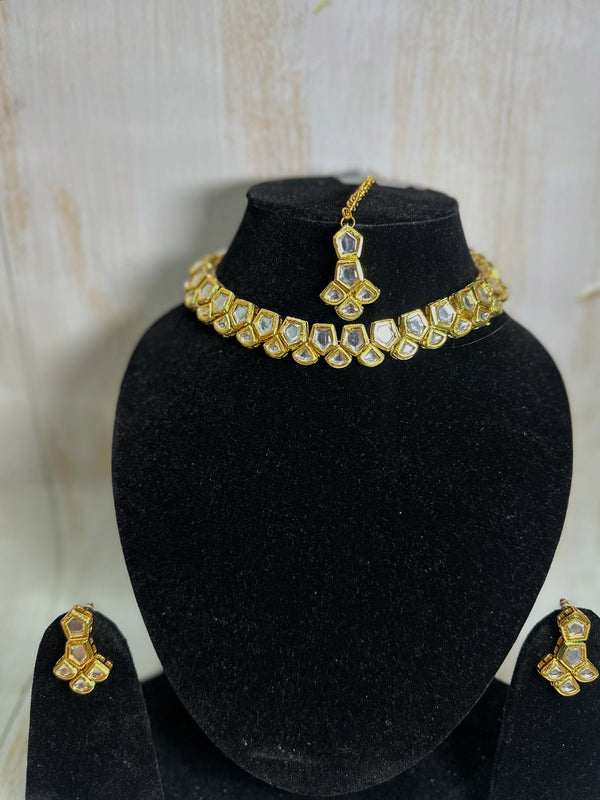 Luminous Kundan Mirror Set