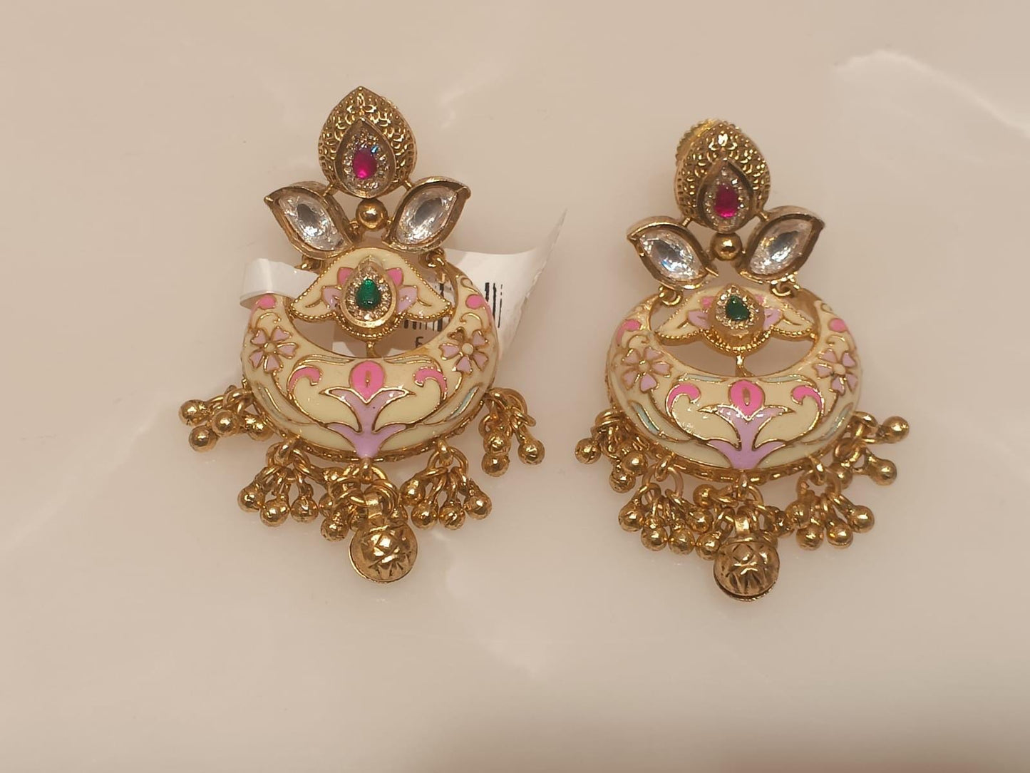 Polki traditional earrings