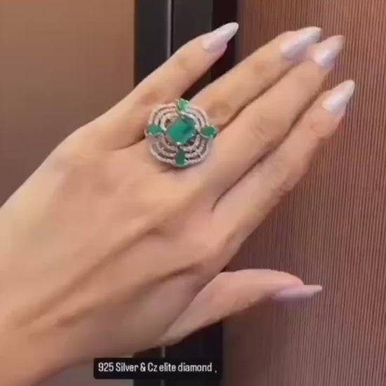 Emerald Statement Ring